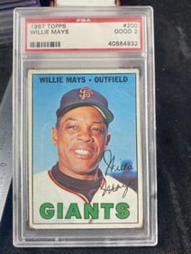 1967 Topps Willie Mays Baseball Card