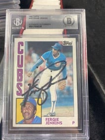 1984 Topps Fergie Jenkins Hand Signed Authentic Autograph