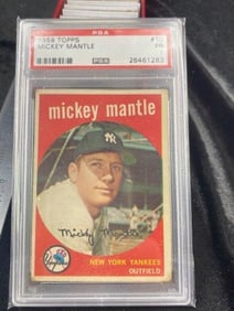 1959 Topps Mickey Mantle Baseball Card