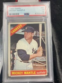 1966 Topps Mickey Mantle Baseball Card