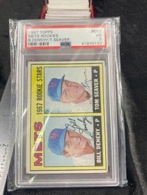 1967 Topps Tome Seaver & Bill Denehy Baseball Card