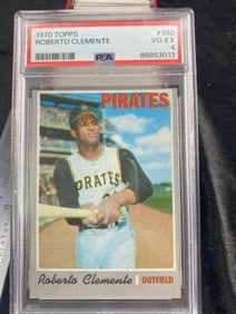 1970 Topps Roberto Clemente Baseball Card