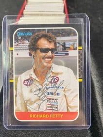 Richard Petty Hand Signed Authentic Autograph Baseball Card