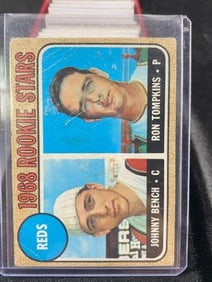 1968 Rookie Stars Johnny Bench & Ron Tompkins Baseball Card