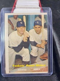 Yankies Mickey Mantle & Yogi Berra Baseball Card