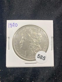 1890 Morgan Silver Dollar Coin