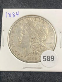 1884 Morgan Silver Dollar Coin