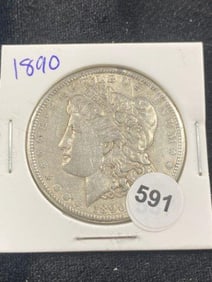 1890 Morgan Silver Dollar Coin