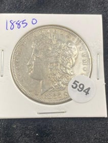 1885 O Morgan Silver Dollar Coin