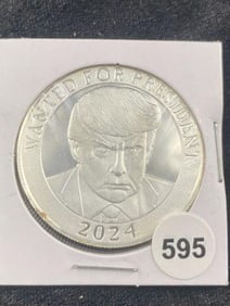 One Ounce Silver Round Trump Coin