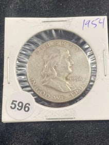 1954 Franklin Half Dollar Coin