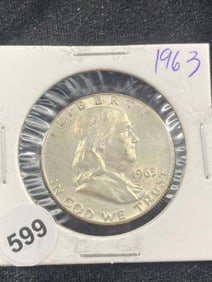 1963 Franklin Half Dollar Coin