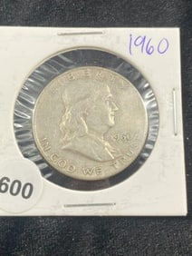 1960 Franklin Half Dollar Coin