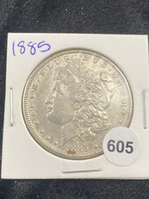 1885 Morgan Silver Dollar Coin