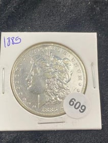 1885 Morgan Silver Dollar Coin