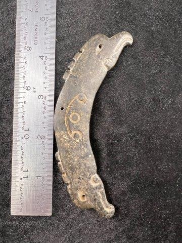 Engraved Pendant Hawk Effigy Indian Artifact Arrowhead (1 of 3)