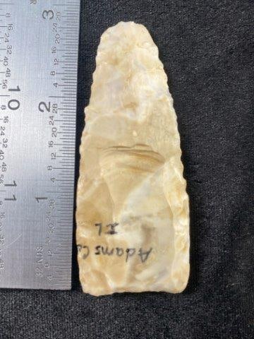Clovis from Illinois Indian Artifact Arrowhead: KEY WORDS: INDIAN ARTIFACT ARTIFACTS ARROWHEAD ARROWHEADS NATIVE AMERICAN MISSISSIPPIAN QUAPAW CADDO POTTERY COINS MORGAN DOLLAR PEACE DOLLAR SILVER COINS Arkansas. Now taking in consignments for pre-