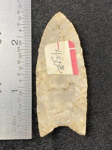 Clovis 2 & 1/2" Arrowhead Indian Artifact from Missouri, ex - Jim Marberry Collection (1 of 3)
