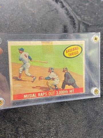 1959 Topps Stan Musial #470 Baseball Card: KEY WORDS: INDIAN ARTIFACT ARTIFACTS ARROWHEAD ARROWHEADS NATIVE AMERICAN MISSISSIPPIAN QUAPAW CADDO POTTERY COINS MORGAN DOLLAR PEACE DOLLAR SILVER COINS Arkansas. Now taking in consignments for pre-