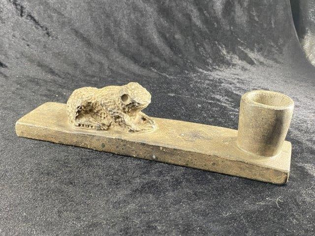 Frog Effigy Stone Pipe Indian Artifact Arrowhead (1 of 6)