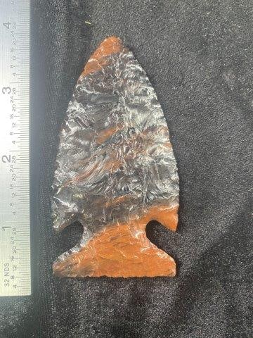 Obsidian Point Indian Artifact Arrowhead: KEY WORDS: INDIAN ARTIFACT ARTIFACTS ARROWHEAD ARROWHEADS NATIVE AMERICAN MISSISSIPPIAN QUAPAW CADDO POTTERY COINS MORGAN DOLLAR PEACE DOLLAR SILVER COINS Arkansas. Now taking in consignments for pre-