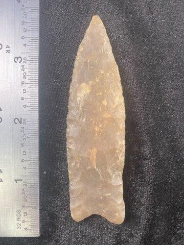 Clovis Indian Artifact Arrowhead: KEY WORDS: INDIAN ARTIFACT ARTIFACTS ARROWHEAD ARROWHEADS NATIVE AMERICAN MISSISSIPPIAN QUAPAW CADDO POTTERY COINS MORGAN DOLLAR PEACE DOLLAR SILVER COINS Arkansas. Now taking in consignments for pre-