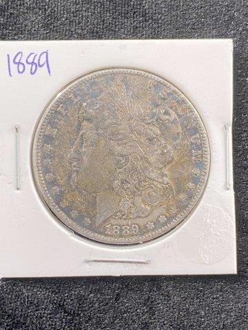 1889 Morgan Silver Dollar Coin (1 of 2)