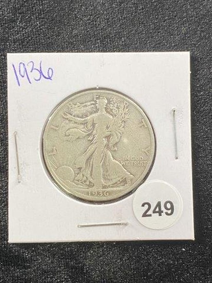1936 Walking Liberty Half Dollar Coin (1 of 2)