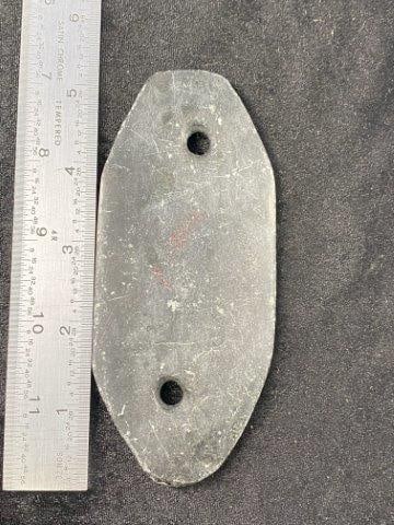 Gorget Indian Artifact Arrowhead: KEY WORDS: INDIAN ARTIFACT ARTIFACTS ARROWHEAD ARROWHEADS NATIVE AMERICAN MISSISSIPPIAN QUAPAW CADDO POTTERY COINS MORGAN DOLLAR PEACE DOLLAR SILVER COINS Arkansas. Now taking in consignments for pre-