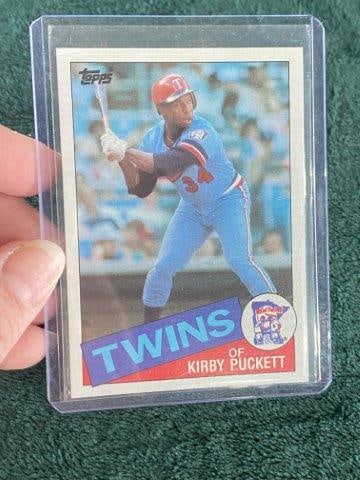 1985 Topps Kirby Puckett Baseball Card: KEY WORDS: INDIAN ARTIFACT ARTIFACTS ARROWHEAD ARROWHEADS NATIVE AMERICAN MISSISSIPPIAN QUAPAW CADDO POTTERY COINS MORGAN DOLLAR PEACE DOLLAR SILVER COINS Arkansas. Now taking in consignments for pre-