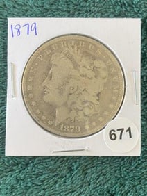 1879 Morgan Silver Dollar Coin