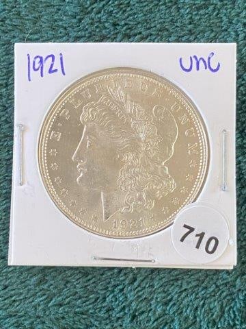 1921 UNC Morgan Silver Dollar Coin (1 of 2)