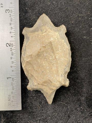 Turtle Effigy Indian Artifact Arrowhead (1 of 3)