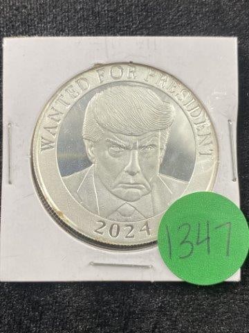 1 Ounce Silver Round Trump Coin (1 of 2)