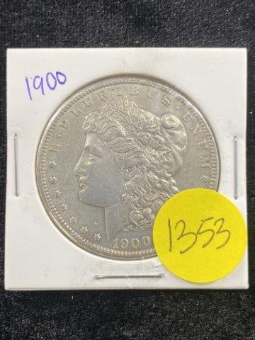 1900 Morgan Silver Dollar Coin (1 of 2)