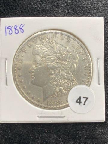 1888 Morgan Silver Dollar Coin (1 of 2)