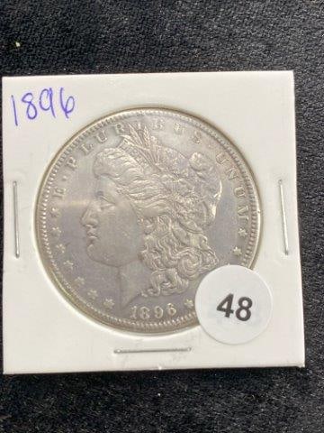 1896 Morgan Silver Dollar Coin (1 of 2)
