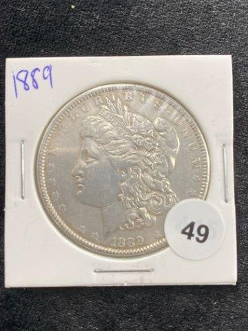 1889 Morgan Silver Dollar Coin (1 of 2)