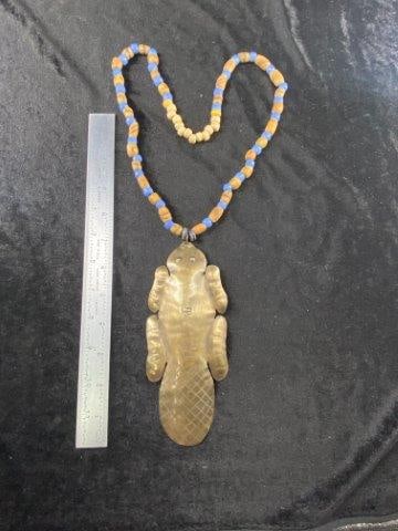 Hudson Bay Beaver Trade Necklace Indian Artifact Arrowhead (1 of 5)