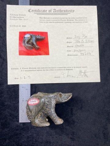 Frog Pipe with Thomas Matthews COA fromwith Thomas Matthews COA from Pike County, Illinois Indian (1 of 9)