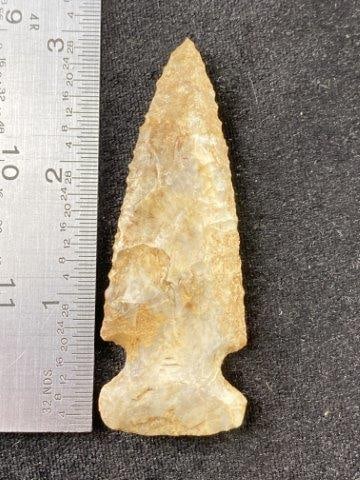 Side Notch Indian Artifact Arrowhead: KEY WORDS: INDIAN ARTIFACT ARTIFACTS ARROWHEAD ARROWHEADS NATIVE AMERICAN MISSISSIPPIAN QUAPAW CADDO POTTERY COINS MORGAN DOLLAR PEACE DOLLAR SILVER COINS Arkansas. Now taking in consignments for pre-