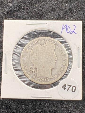 1902 Barber Half Dollar Coin (1 of 2)