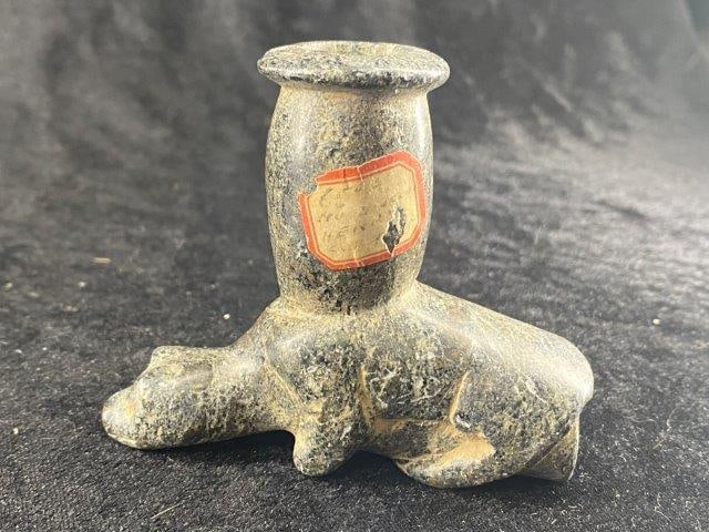 Bear Effigy Pipe from Henry County, Tennessee Indian Artifact Arrowhead (1 of 7)