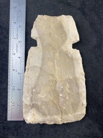 Chipped Hoe Indian Artifact Arrowhead: KEY WORDS: INDIAN ARTIFACT ARTIFACTS ARROWHEAD ARROWHEADS NATIVE AMERICAN MISSISSIPPIAN QUAPAW CADDO POTTERY COINS MORGAN DOLLAR PEACE DOLLAR SILVER COINS Arkansas. Now taking in consignments for pre-
