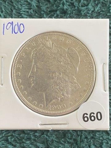 1900 Morgan Silver Dollar Coin (1 of 2)