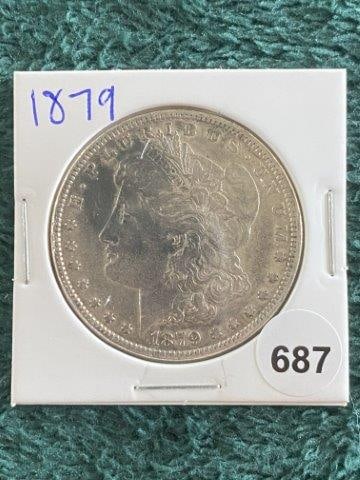 1879 Morgan Silver Dollar Coin (1 of 2)