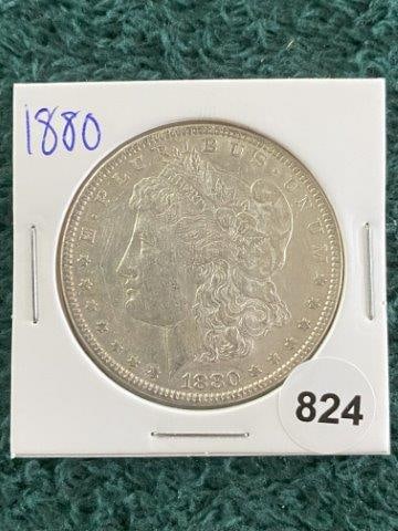 1880 Morgan Silver Dollar Coin (1 of 2)