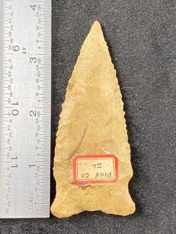 Dalton from Pike County, Illinois Indian Artifact Arrowhead: KEY WORDS: INDIAN ARTIFACT ARTIFACTS ARROWHEAD ARROWHEADS NATIVE AMERICAN MISSISSIPPIAN QUAPAW CADDO POTTERY COINS MORGAN DOLLAR PEACE DOLLAR SILVER COINS Arkansas. Now taking in consignments for pre-