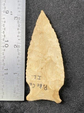 Dalton from Pike County, Illinois Indian Artifact Arrowhead: KEY WORDS: INDIAN ARTIFACT ARTIFACTS ARROWHEAD ARROWHEADS NATIVE AMERICAN MISSISSIPPIAN QUAPAW CADDO POTTERY COINS MORGAN DOLLAR PEACE DOLLAR SILVER COINS Arkansas. Now taking in consignments for pre-