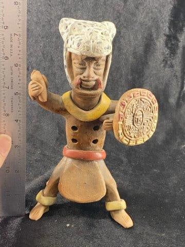 Pre-Columbian Pottery Wistle broken & glued Indian Artifact Arrowhead (1 of 5)